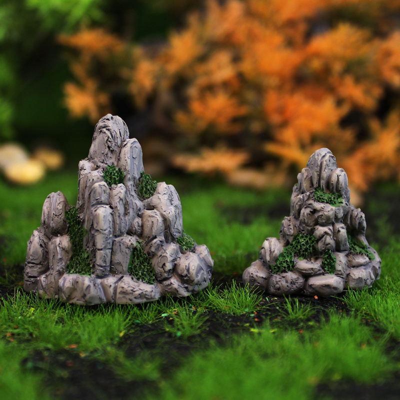 Aquarium Fish Small - Mini montaña en miniatura de piedra
