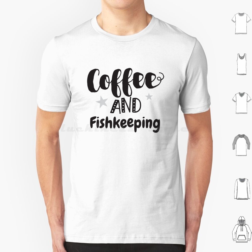 Aquarium Fish Keeping - Camiseta con estampado de café y