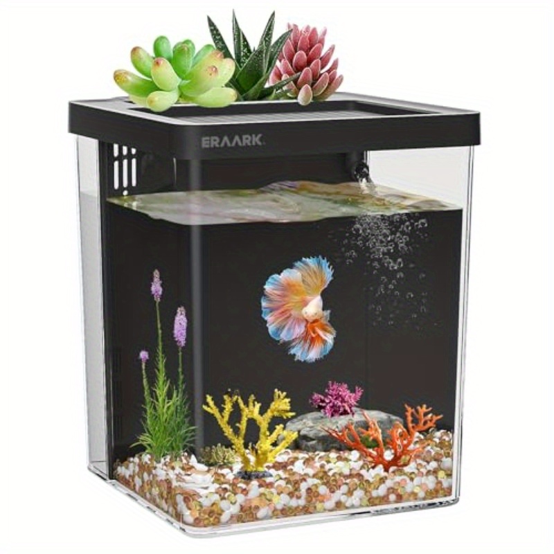 Aquarium Fish Keeping - Acuario de escritorio para oficina/hogar con