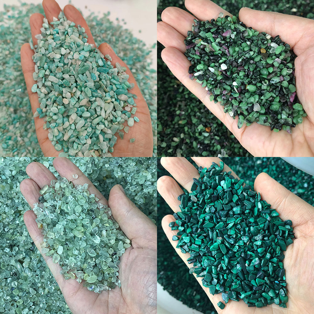 Aquarium Fish Small - Cristales de piedra Natural, Mini peridoto,