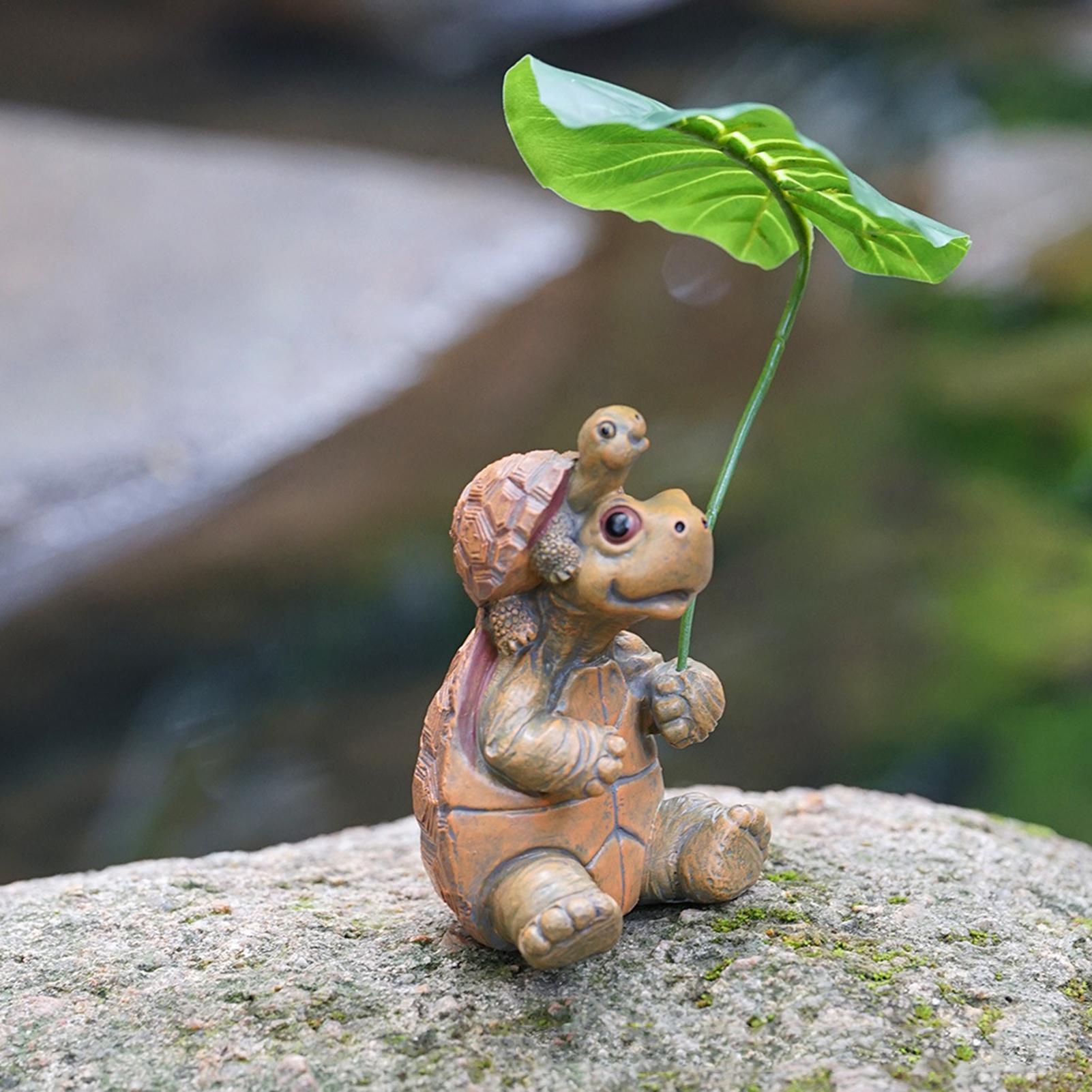 Aquarium Fish Pot - Figura de tortuga para decoración de