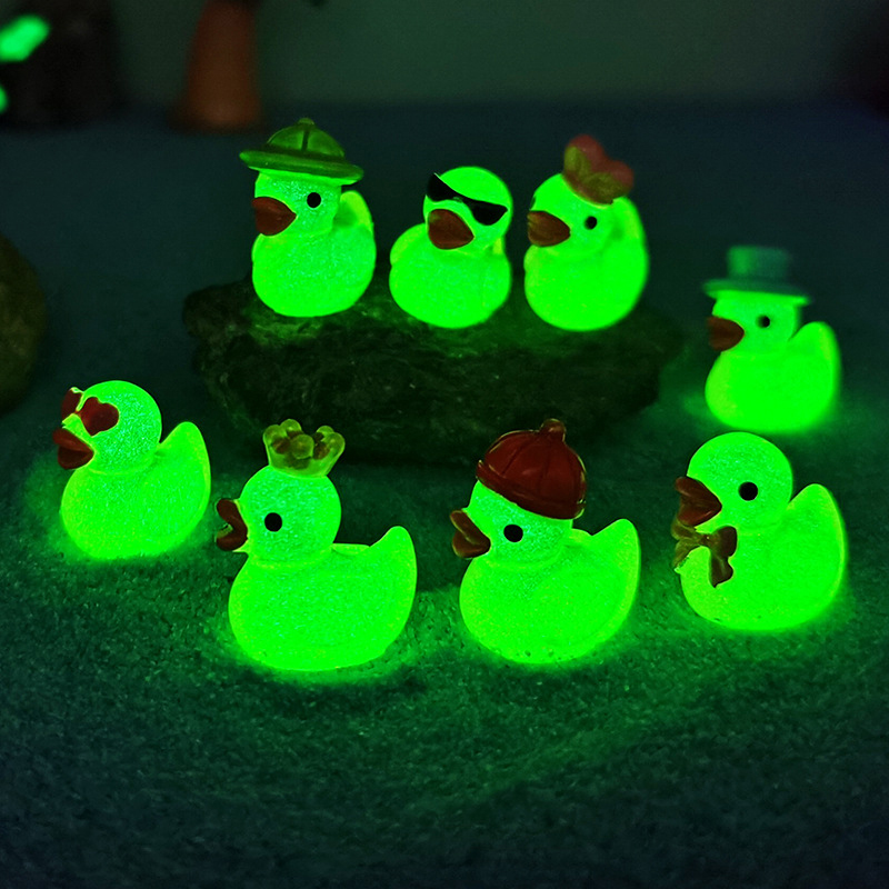 Aquarium Fish Small - 8 piezas de mini patitos luminosos
