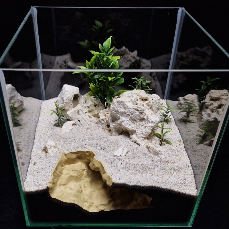 Esconderzo de mascotas de roca - Aquarium Fish Hideout reseña y precio