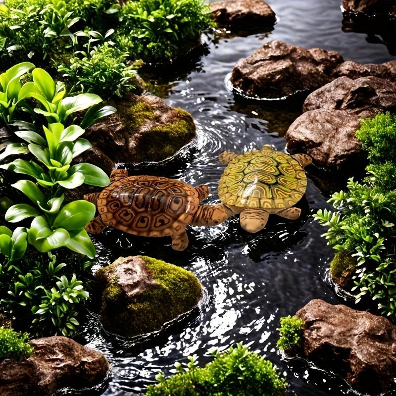 6 Mini Estatuas de Tortuga par - Aquarium Fish Small reseña y precio