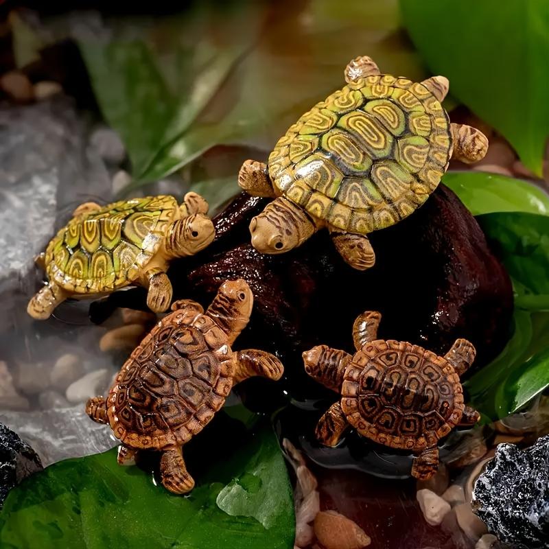 6 Mini Estatuas de Tortuga par - Aquarium Fish Small reseña y precio