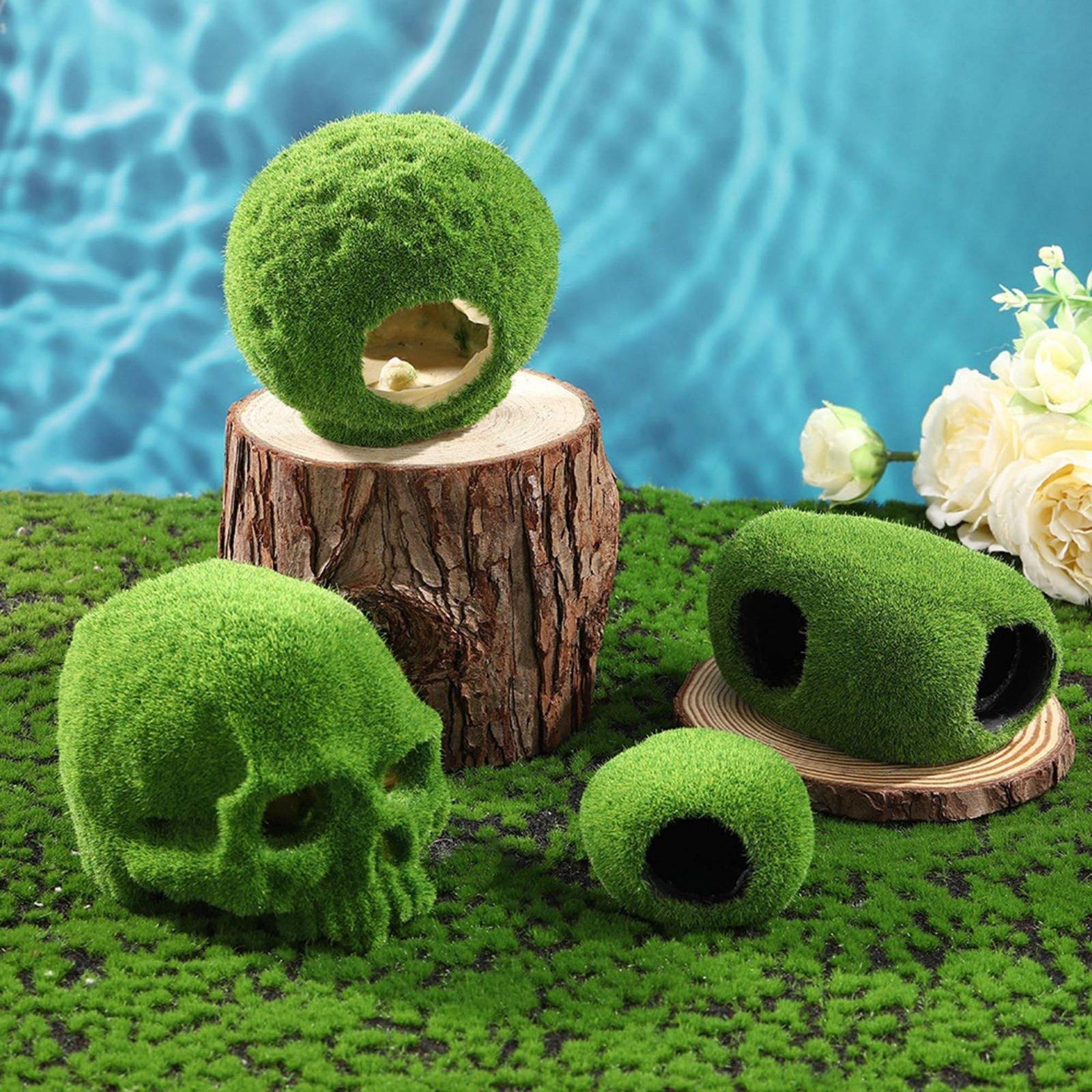 Escultura Decorativa de Musgo  - Aquarium Fish Hideout reseña y precio