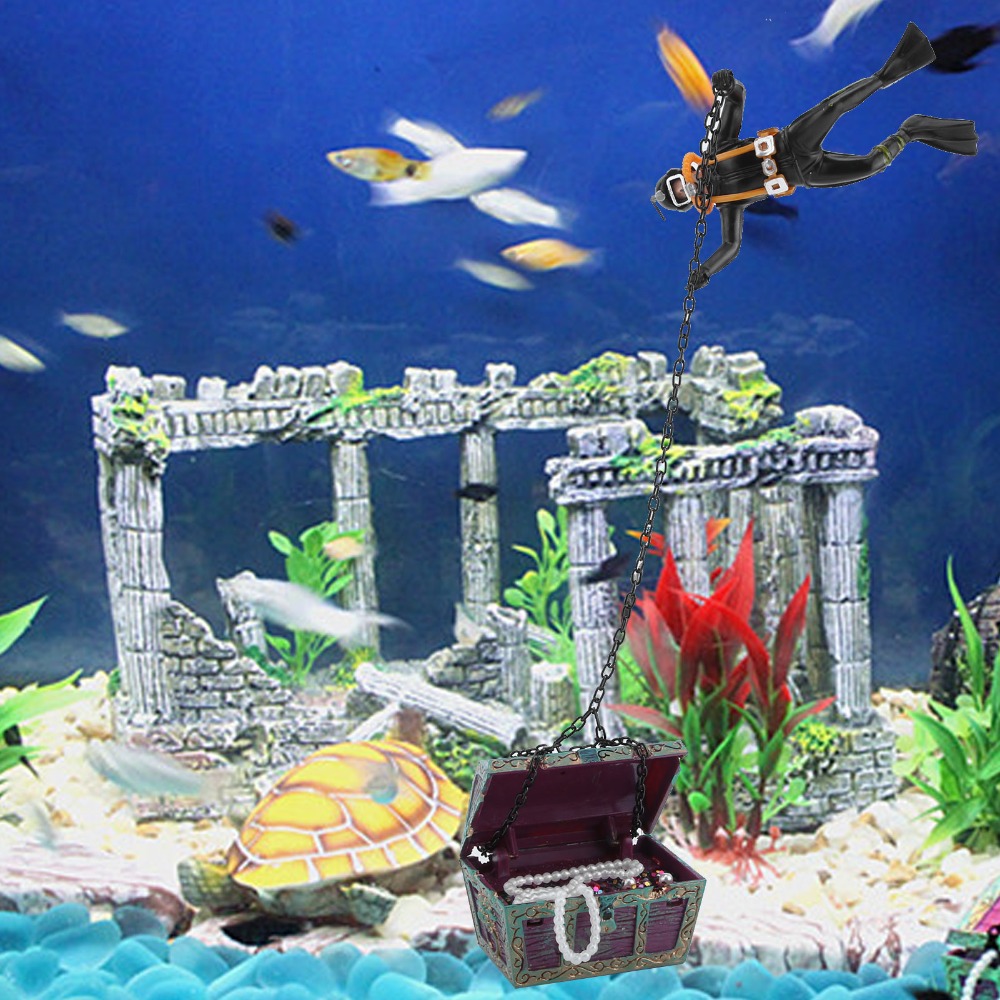 Adorno de Resina para Acuario, - Aquarium Fish Background reseña y precio