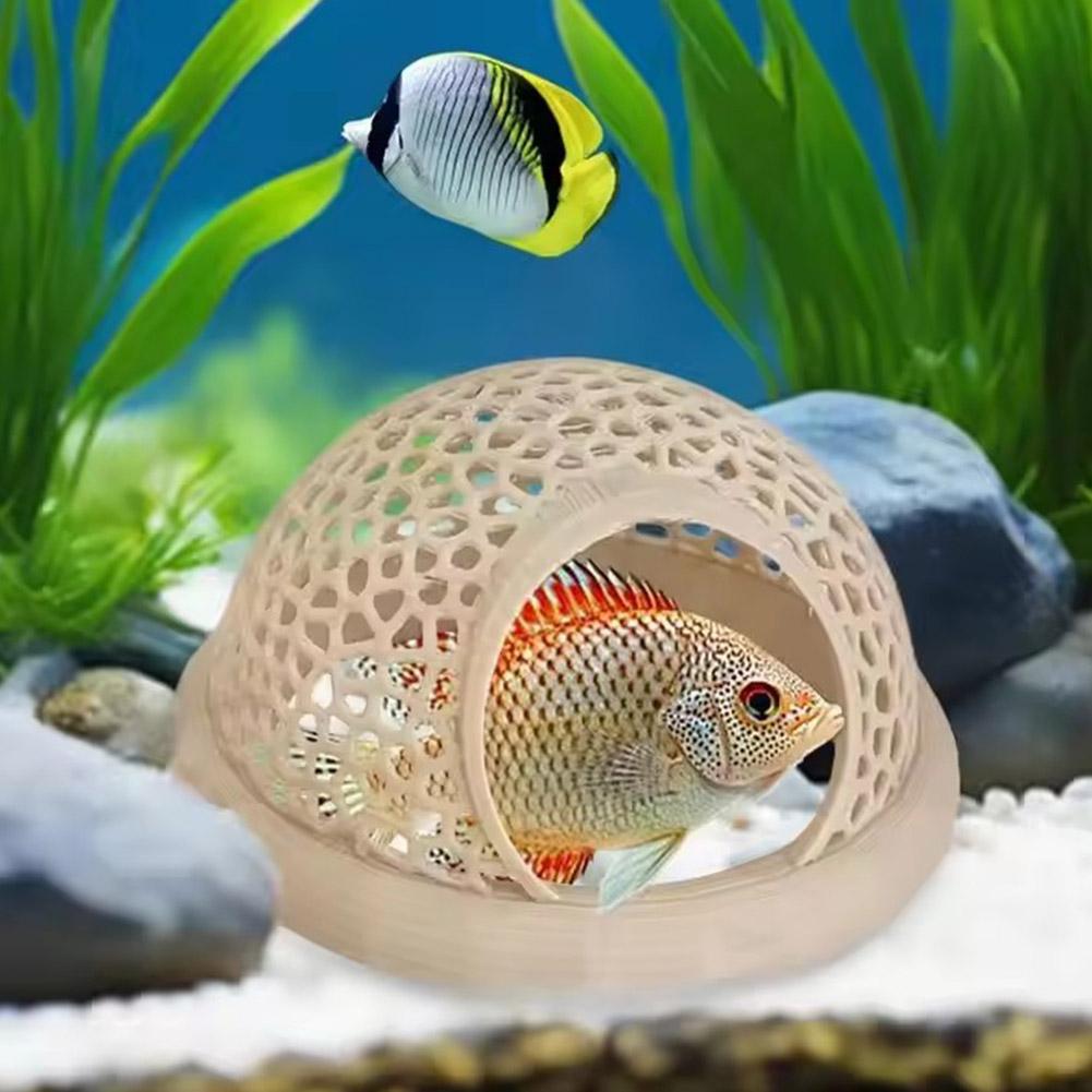 Acuario cueva flotante peces c - Aquarium Fish Hideout reseña y precio