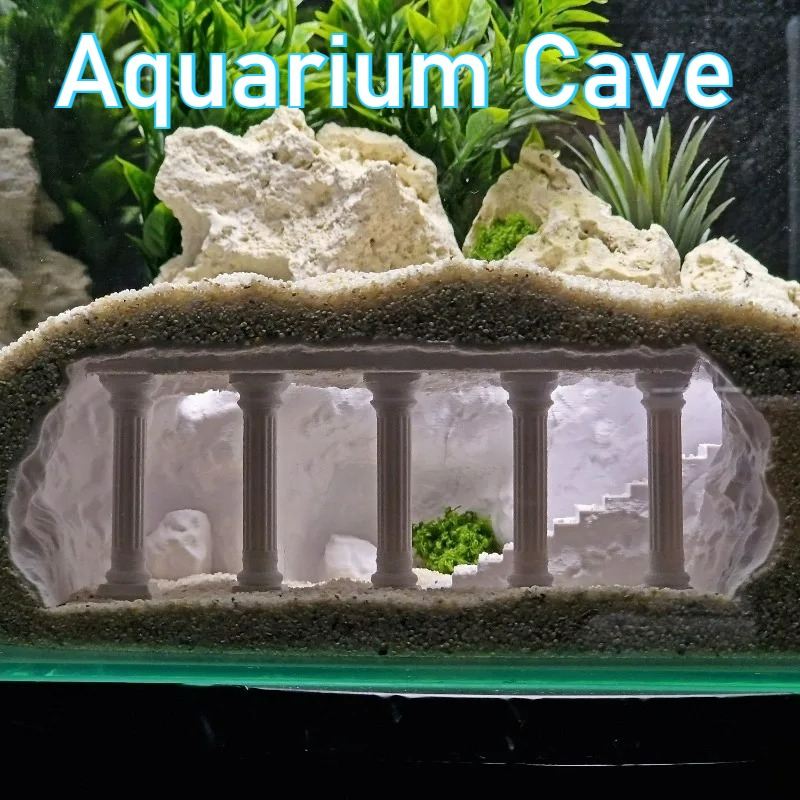 Cueva para Peceras Impresa en  - Aquarium Fish Hideout reseña y precio