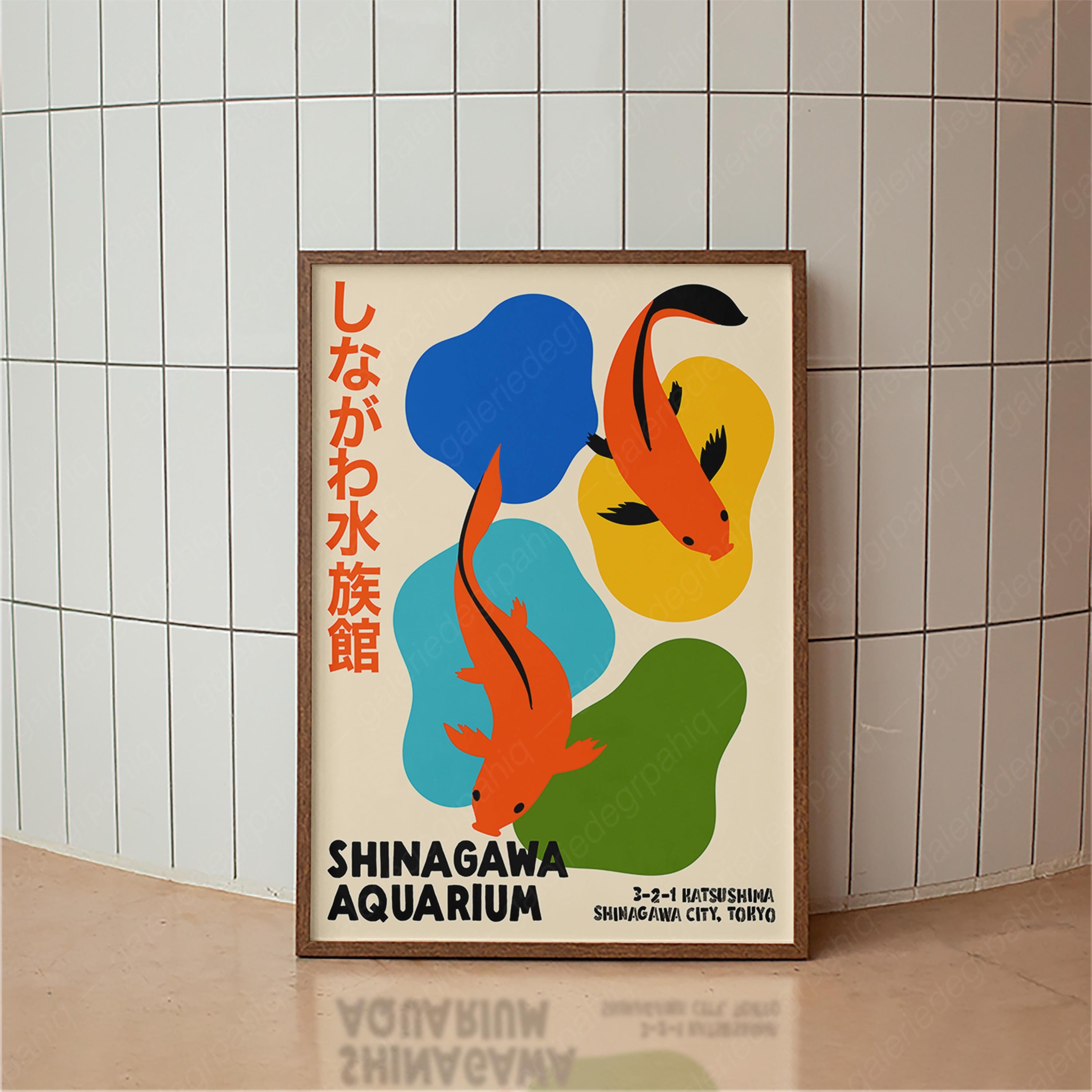 Póster de peces Koi de acuario - Aquarium Fish Japan reseña y precio
