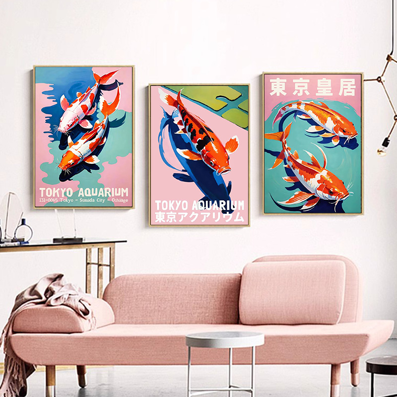 Póster de pez estético japonés - Aquarium Fish Japan reseña y precio