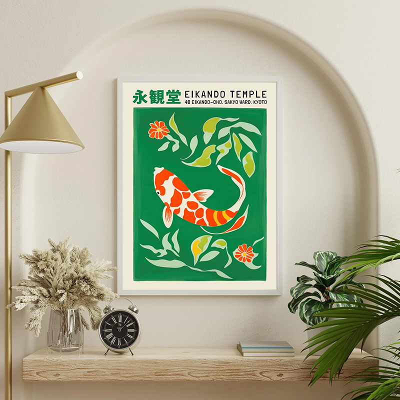 Póster de pez estético japonés - Aquarium Fish Japan reseña y precio