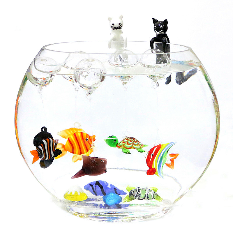 Mini estatuilla colgante de pe - Aquarium Fish Japan reseña y precio