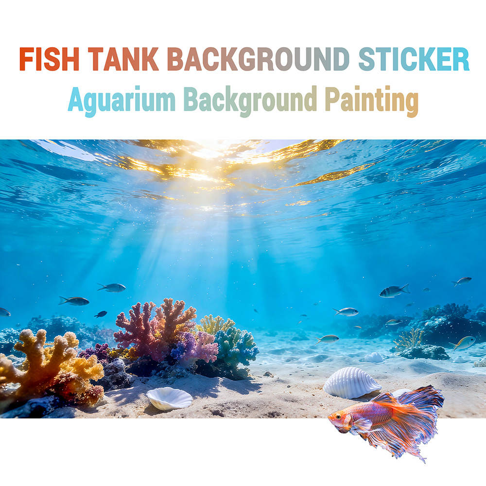 Pintura de Fondo para Pecera,  - Aquarium Fish Background reseña y precio