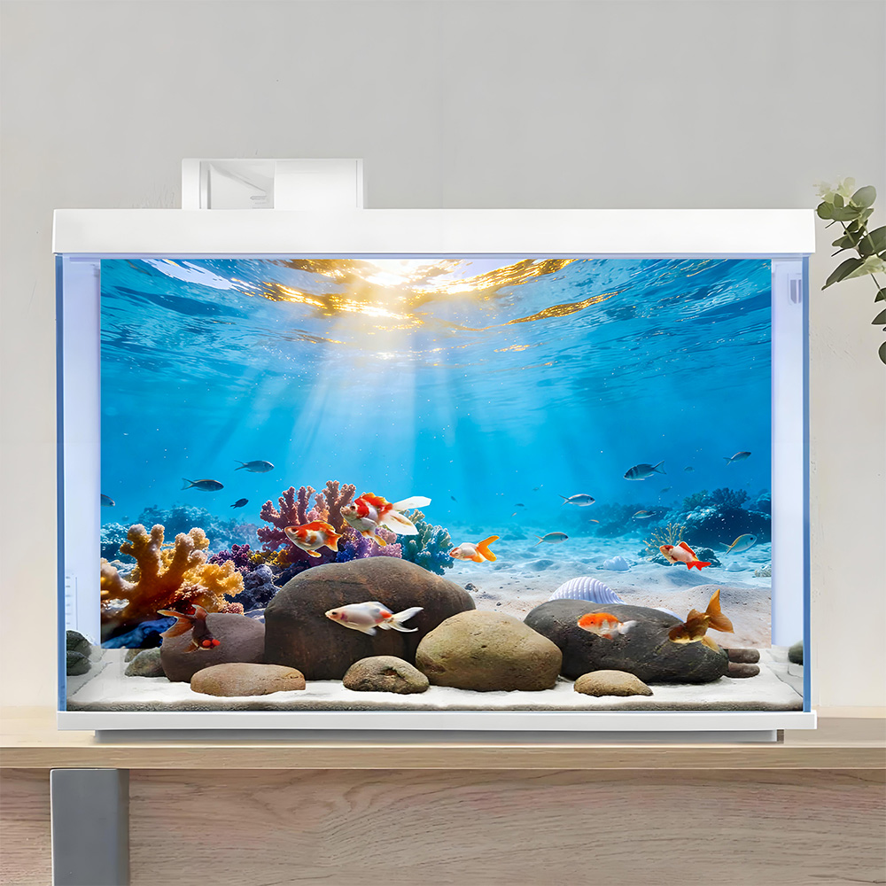 Pintura de Fondo para Pecera,  - Aquarium Fish Background reseña y precio