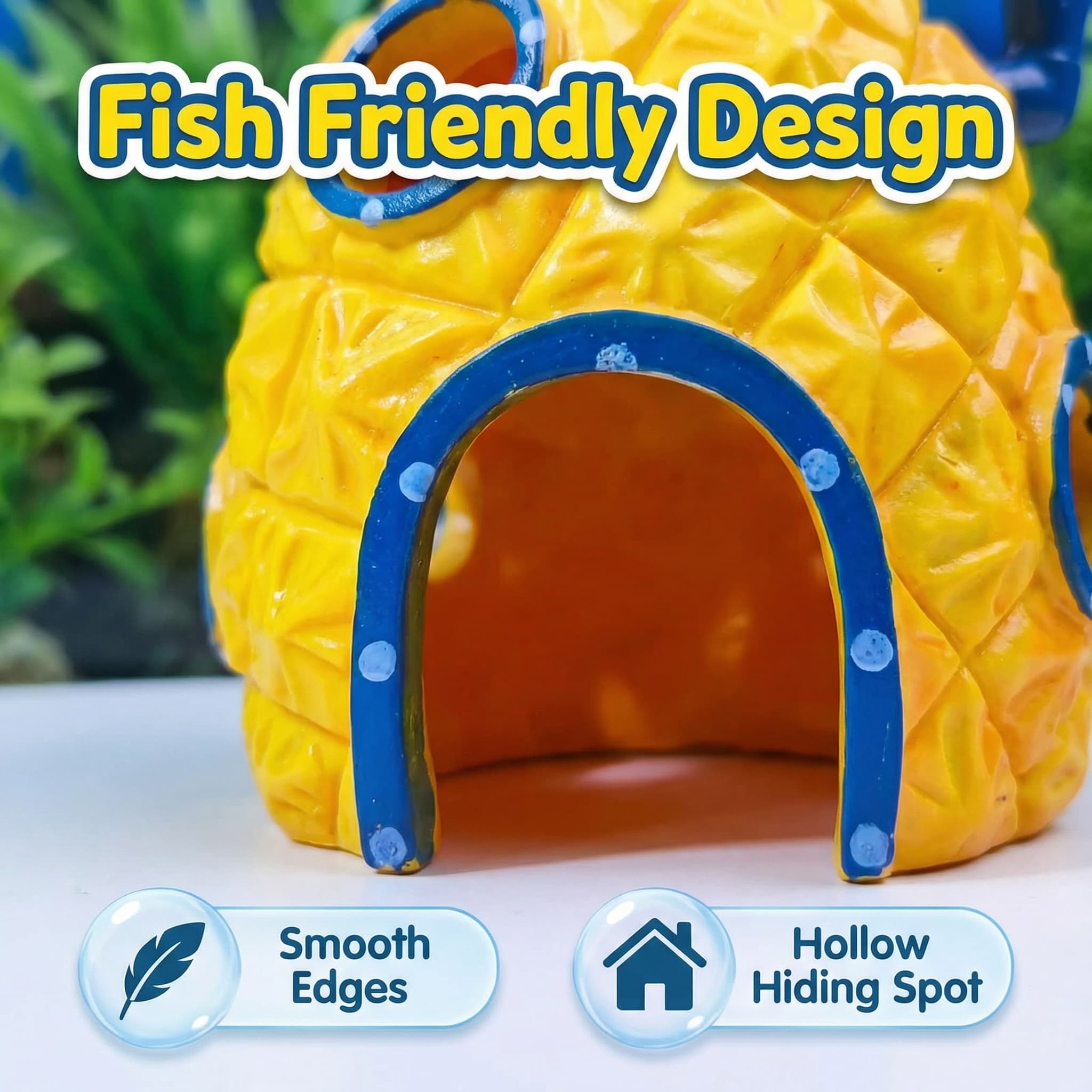 Decoración para Acuario Pineap - Aquarium Fish Hideout reseña y precio