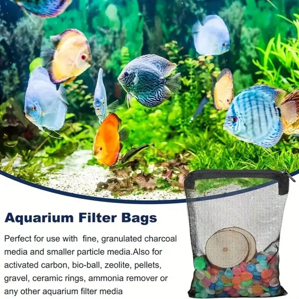 10 bolsas de filtro de malla n - Aquarium Fish Keeping reseña y precio