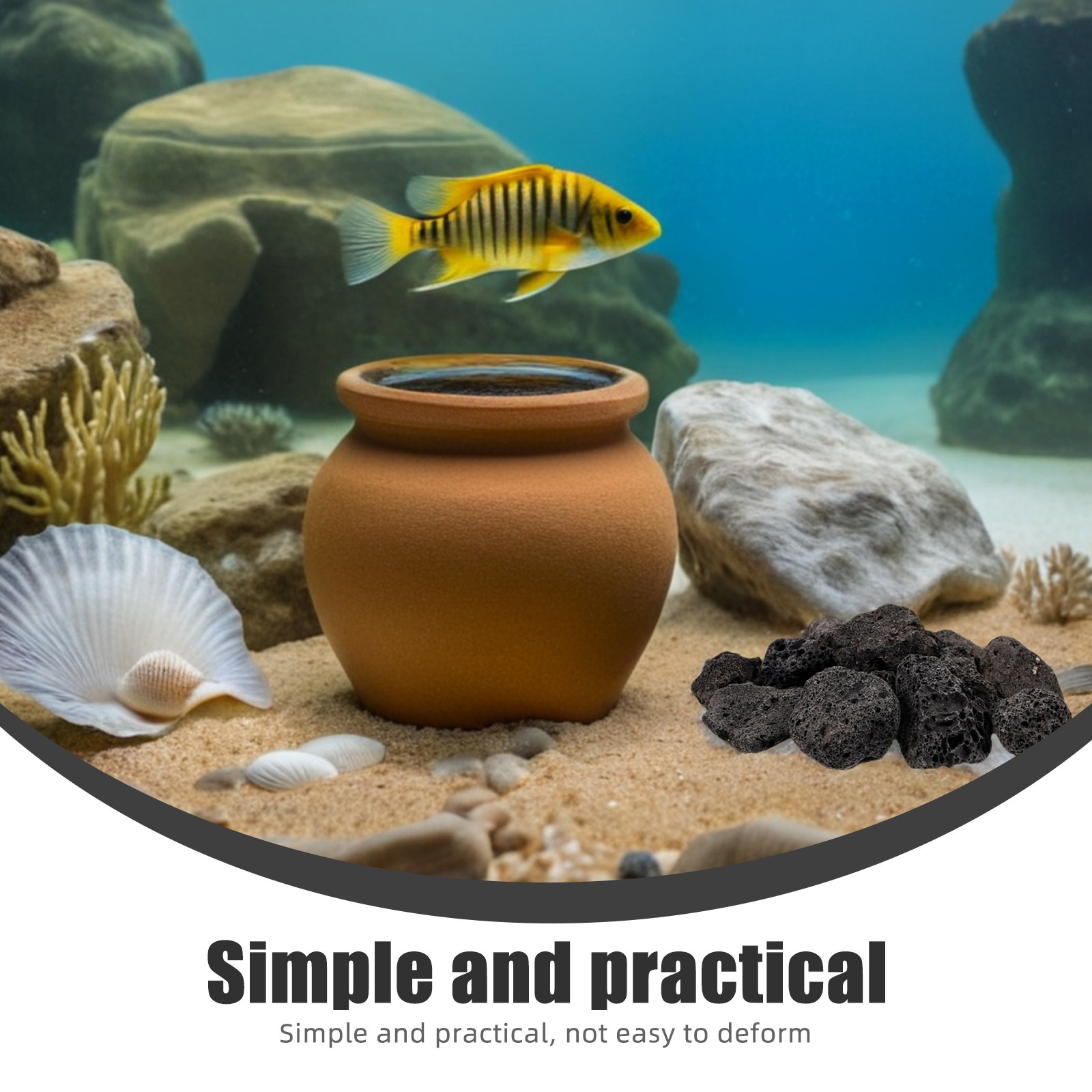 1 Paquete de Piedras Volcánica - Aquarium Fish Pot reseña y precio